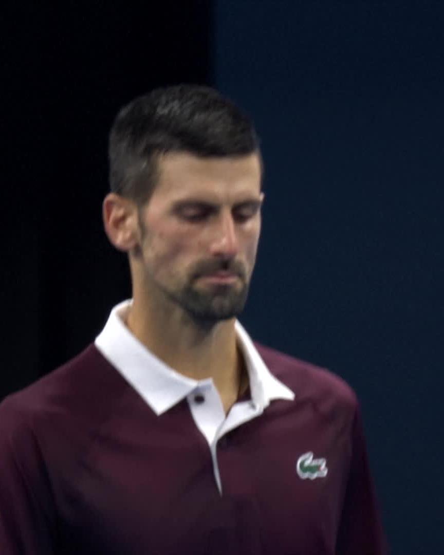 The tightest of margins 💪 Djokovic edges out a close 7-6 first set over De Minaur! #ChinaOpen