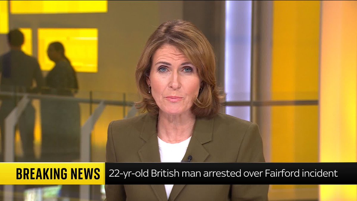 BREAKING: 22-year-old British man arrested on suspicion of preparation of terror over Fairford incident. 📺 Sky 501, Virgin 602, Freeview 233 and YouTube