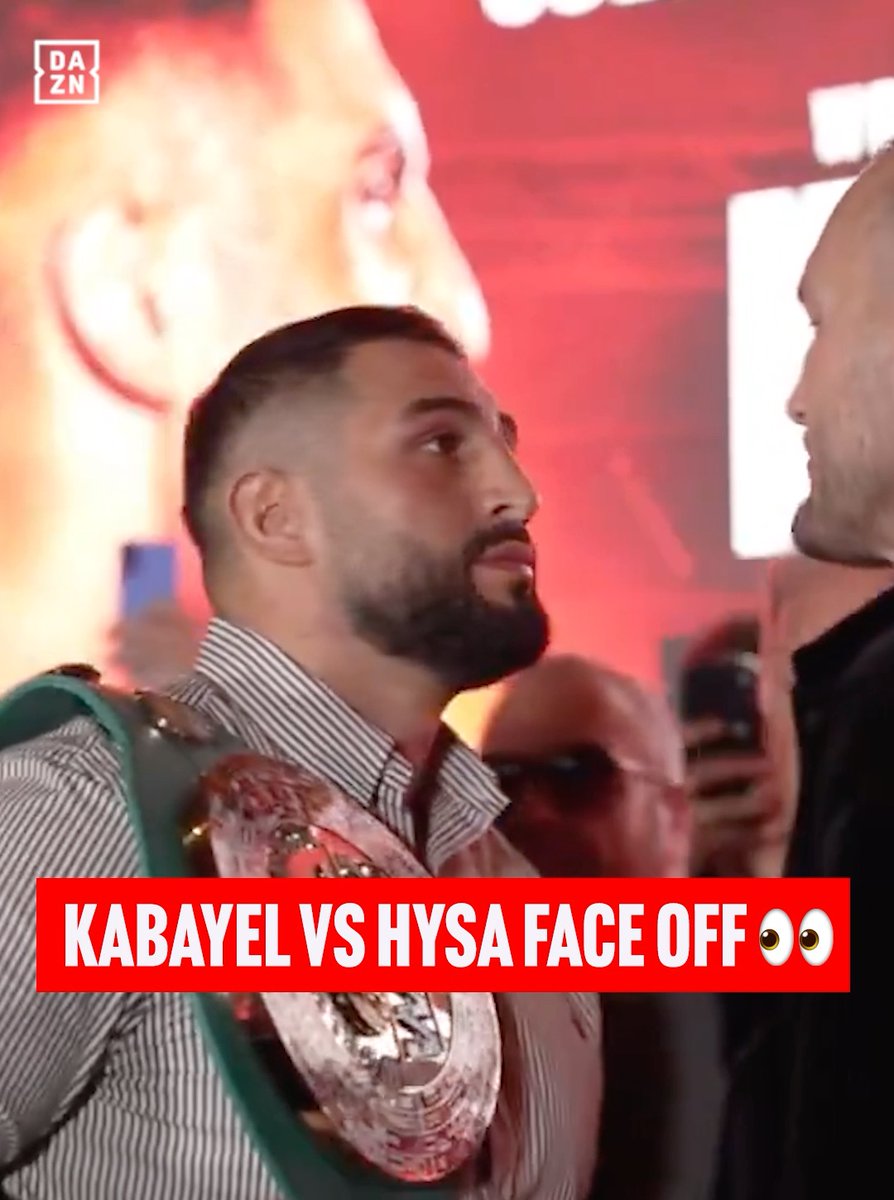 Agit Kabayel & Nelson Hysa face off ahead of their WBC heavyweight title clash in Dusseldorf, Germany on November 28th, Live on DAZN 👀