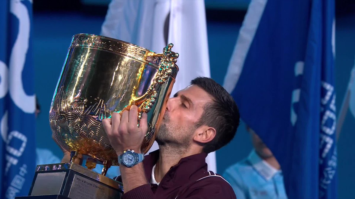 🏆 7 títulos en #Beijing. 102 en su carrera. Simplemente Novak Djokovic. 🐐 📺 Mirá el mejor tenis por ESPN en el Plan Premium de #DisneyPlus.