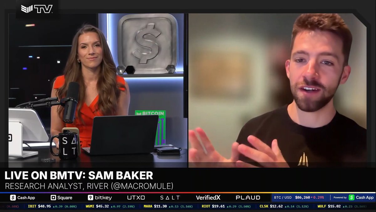 JUST IN: River's Research Analyst says their model has Bitcoin priced between $250,000 and $840,000 over the next 3-5 years. 👀 "I think it's quite reasonable and conservative once you start looking at what we're saying."