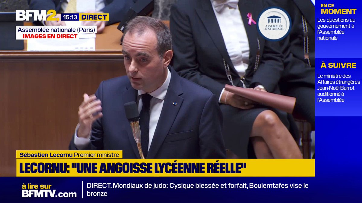 🚨🇫🇷 ALERTE INFO | Les cours sont SUSPENDUS à partir de demain pour les lycées, jusqu’à vendredi inclus, afin de permettre des discussions avec les lycéens.