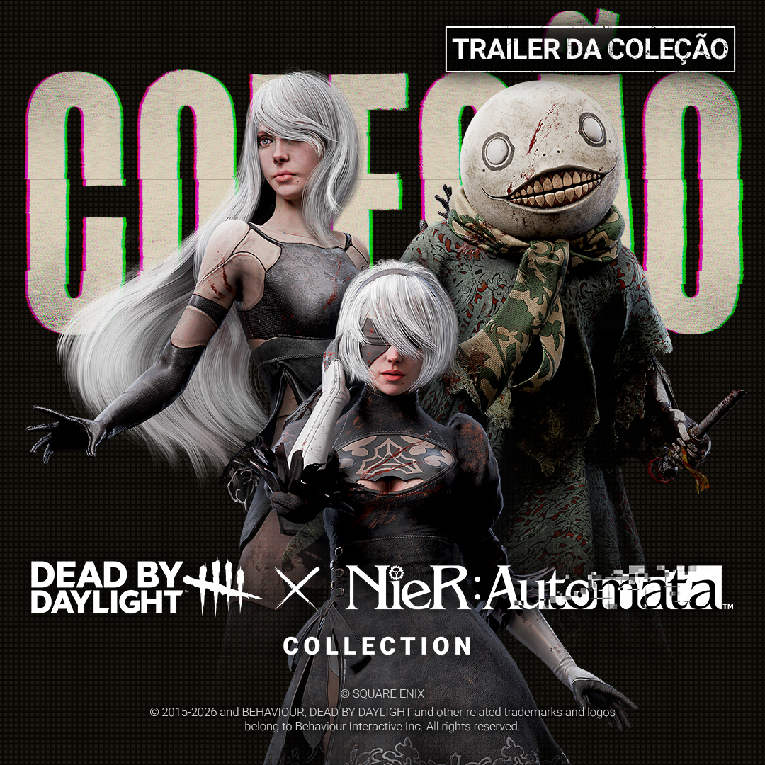 Glória à humanidade! A Coleção NieR:Automata já chegou. Entre na Névoa como seus androides favoritos.