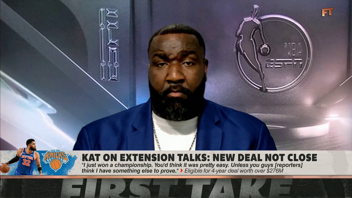 “If they don’t come to an agreement with Karl-Anthony Towns, … it’ll take another 50 years for the New York Knicks to win a championship.” Kendrick Perkins with a bold statement regarding the extension talks between KAT and the Knicks 🔥