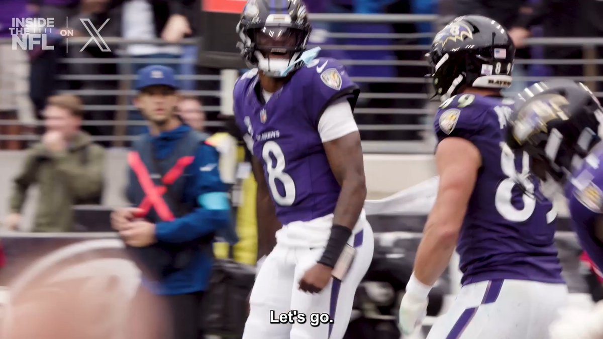 "We don't talk, we just do." Lamar Jackson always leading his guys. ๐ฃ๏ธ Inside the NFL Week 4 Mic'd Up on X