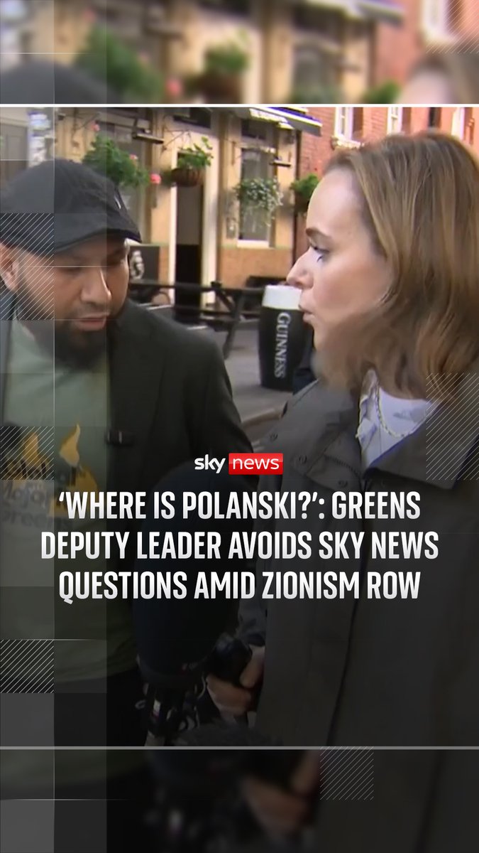 Sky's Lucy McDaid tracks down the deputy leader of the Green Party, Mothin Ali, after party members backed a motion that "Zionism is racism" at their party conference. Since the motion passed, Sky News has approached the Green Party several times requesting an interview with leader Zack Polanski, but he has so far not been made available. 🔗