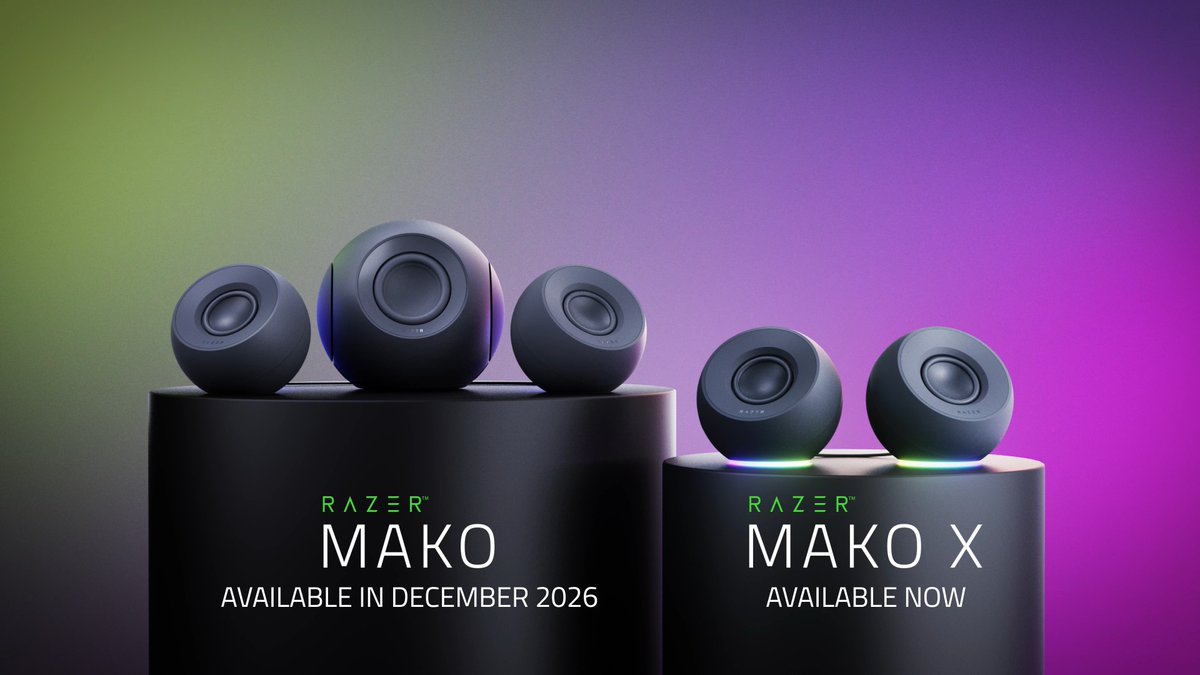 The Razer Mako is back, and the Razer Mako X is now available: A familiar name returns with bigger, fuller sound for today’s setups. Get deeper bass from a compact desktop setup, plus Razer Chroma RGB to bring more of your setup to life.