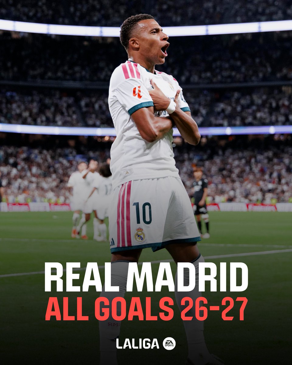 Todos los goles del Real Madrid C.F. en la 26-27. 🍿🤍