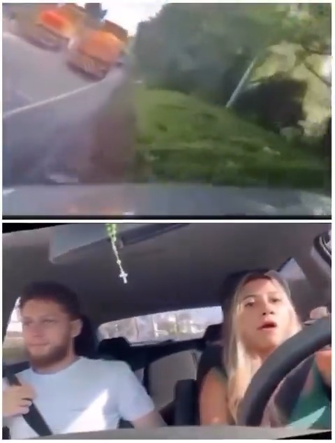 Never ever let her drive again 🤣🤣🤣🤣🤣🤣