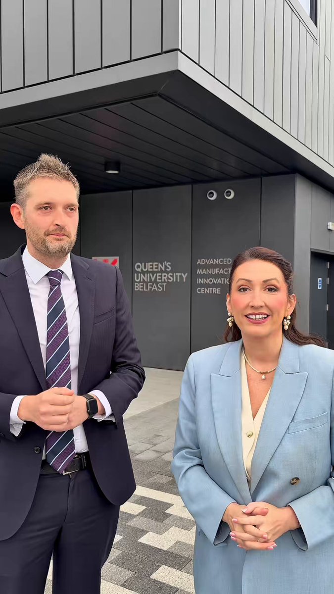 Fantastic to join the official opening of the Advanced Manufacturing Innovation Centre’s (AMIC) Factory of the Future’ this morning! 👏 This almost £100 million investment will help our manufacturers innovate, grow and compete globally — creating opportunities for businesses and the next generation of engineers and apprentices. This investment came through the DUP’s negotiated Confidence and Supply Agreement - securing significant investment by getting the UK Gov commitment to the NI City Region Deal! That is what building for the future looks like. That is what delivering for everyone looks like. This couldn’t have been turned into success though without the vision and hard-work of so many partners here in NI. Northern Ireland has a proud manufacturing heritage, exceptional talent and huge ambition. AMIC will help us build on those strengths and turn great ideas into economic success. Congratulations to Queen’s University Belfast, the AMIC team and everyone who helped make this exciting project a reality. Northern Ireland is open for business! 🚀