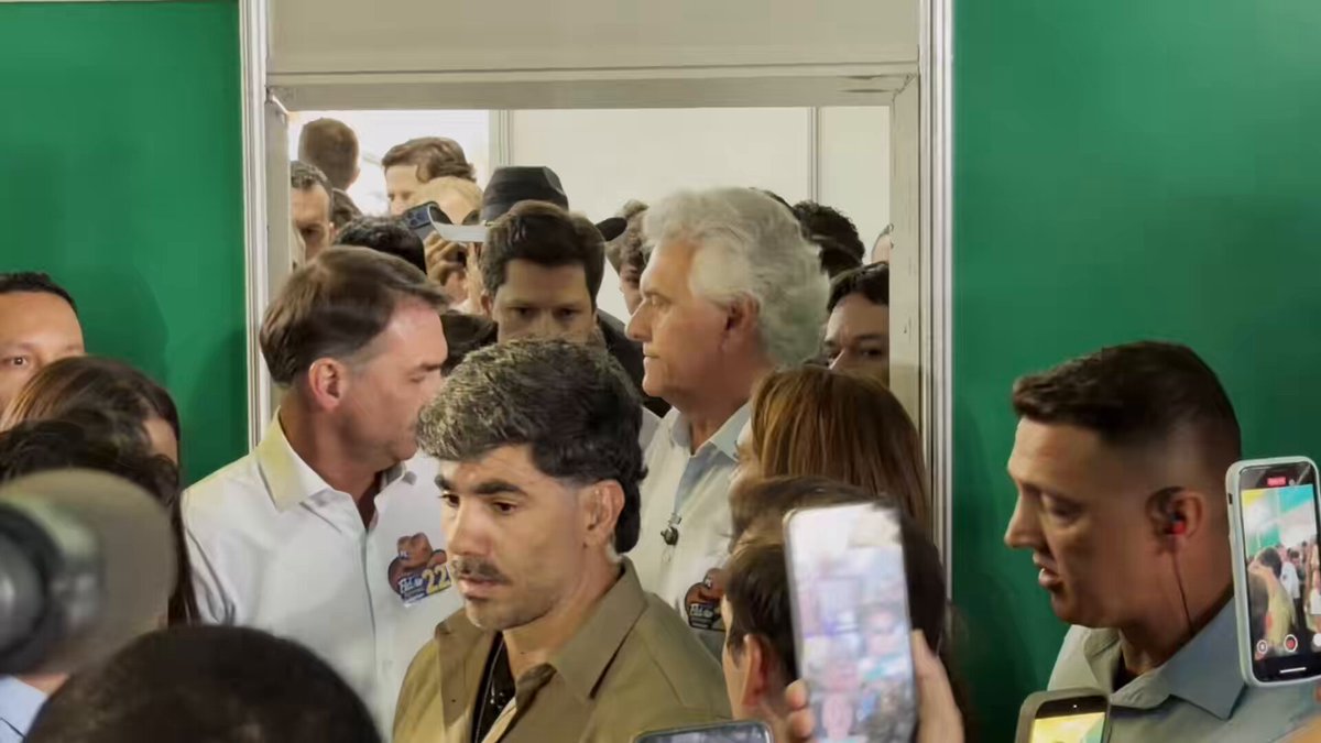 Caiado, Flávio e Tarcisio aqui em Goiânia