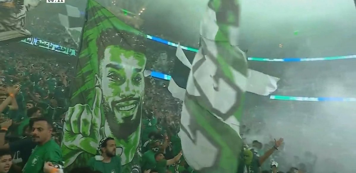 ياالله على عظمة هذا الجمهور الكبير 🇸🇦💚👍🏼 #السعوديه_الامارات