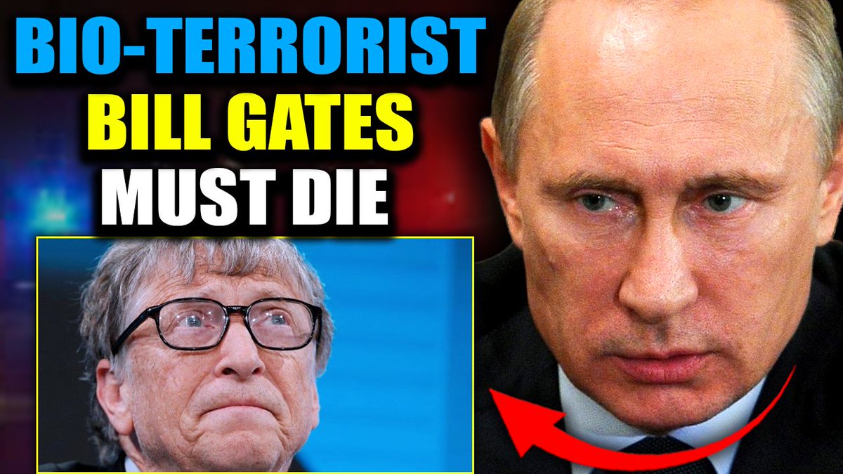 Putin Issues Arrest Warrant for 'Bioterrorist' Bill Gates: "Engineered Plague Will Depopulate Billions" Bill Gates is officially a wanted man in Russia. The charge? Bioterrorism. The evidence? A 3,000-page dossier released by Vladimir Putin himself, proving that Gates engineered the pneumonic plague using AI tools inside a Ukrainian biolab.