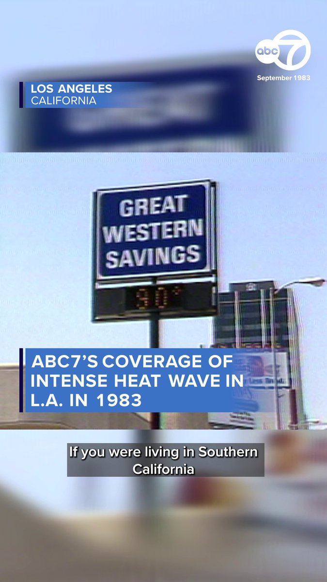 THROWBACK: Take a trip back to 1983, when ABC7 covered one of the most intense heat waves in Los Angeles history. 🥵🔥🌡️
