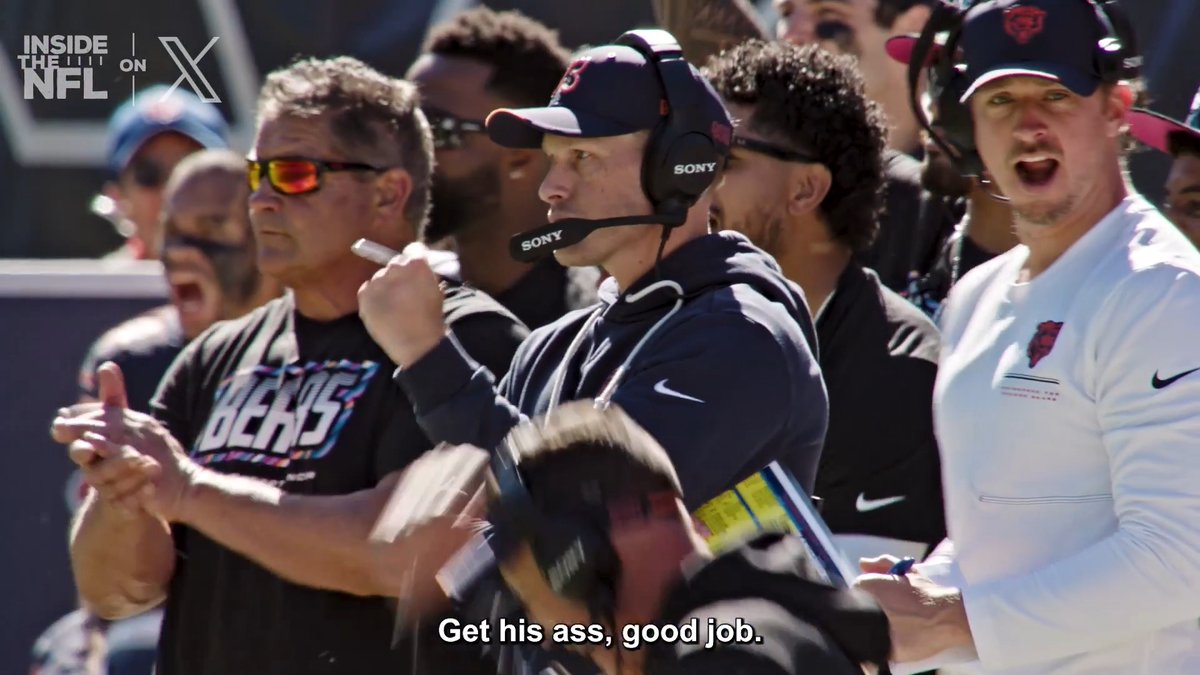 Enjoy Ben Johnson on the mic 🎤 Chicago Bears @insidethenfl Week 4 Mic'd Up on X