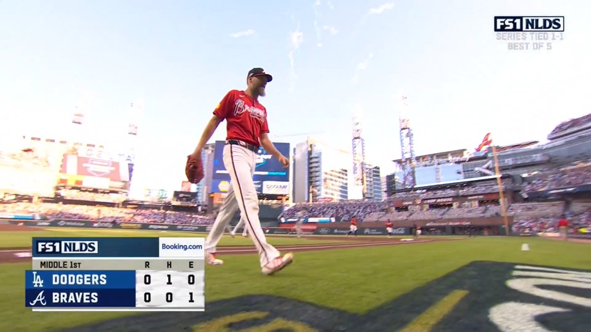 Chris Sale strikes out Freddie Freeman, Will Smith, and Shohei Ohtani in the top of the 1st!