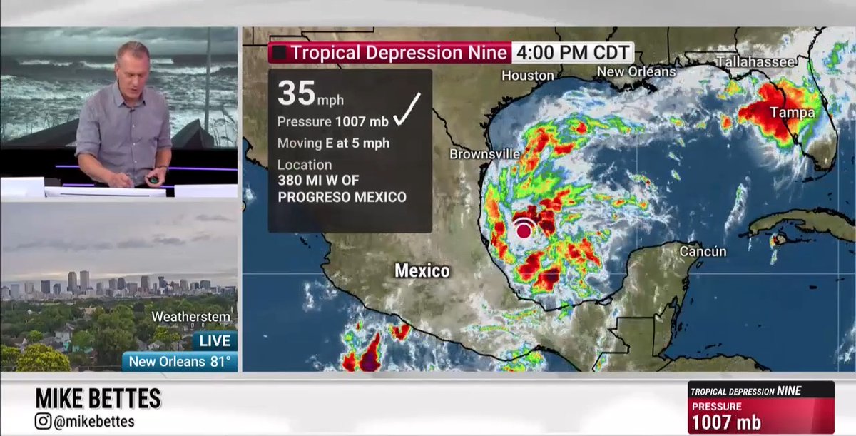 Tropical Depression Nine has formed in the Gulf, bringing the threat of heavy rain and gusty winds to parts of the Gulf Coast later this week. Here’s what we know: