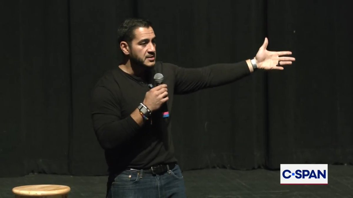 U.S. Sen. candidate Dr. Abdul El-Sayed (D-MI) says opponent Mike Rogers (R-MI) "doesn't actually have any real beliefs" but rather, does whatever corporation or President Trump says is best: "You know that the person you're taking orders from is a fundamental idiot."