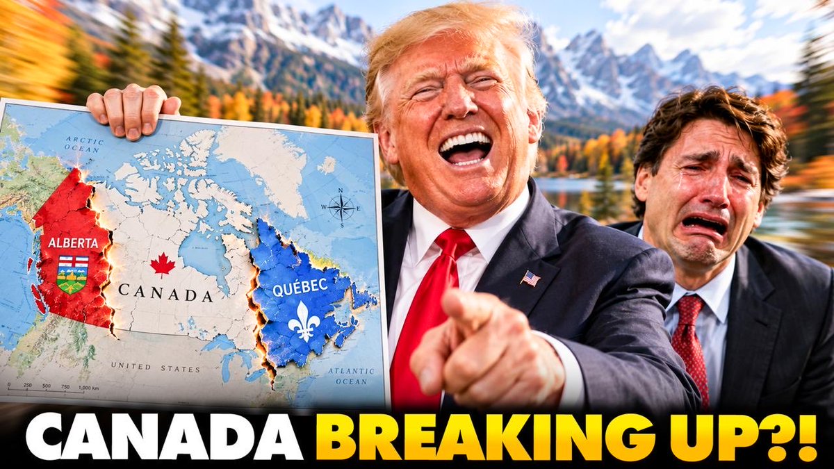 Is Canada about to break up? First Alberta now Quebec? Canada’s most prosperous province, Alberta already will decide if they want to move toward independence this month, meanwhile Quebec’s secessionist party just won a major election and will form the next government, signaling they could be on the verge of leaving too. People are tired of weak leaders and want to govern themselves. Canada is in big trouble.