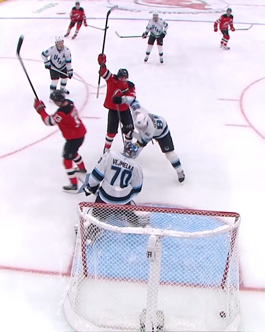 Luke scores his first as a Devil in style. #NJDevils | Mike’s Amazing