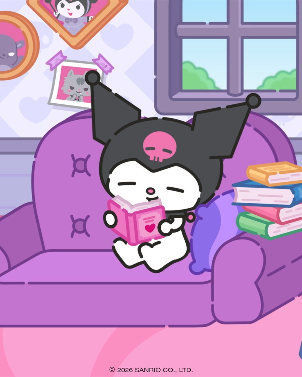 Kuromi is ready for a peaceful day to herself, but Baku has other plans. 💜 See what happens on the Hello Kitty and Friends YouTube channel!