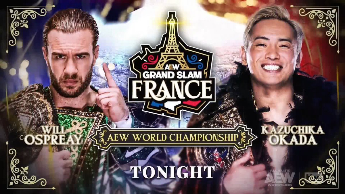 It's TUESDAY, and you know what that means! #AEWGrandSlam France is kicking off at the Adidas Arena in Paris! Watch #AEWGrandSlam France on TBS + HBO Max!