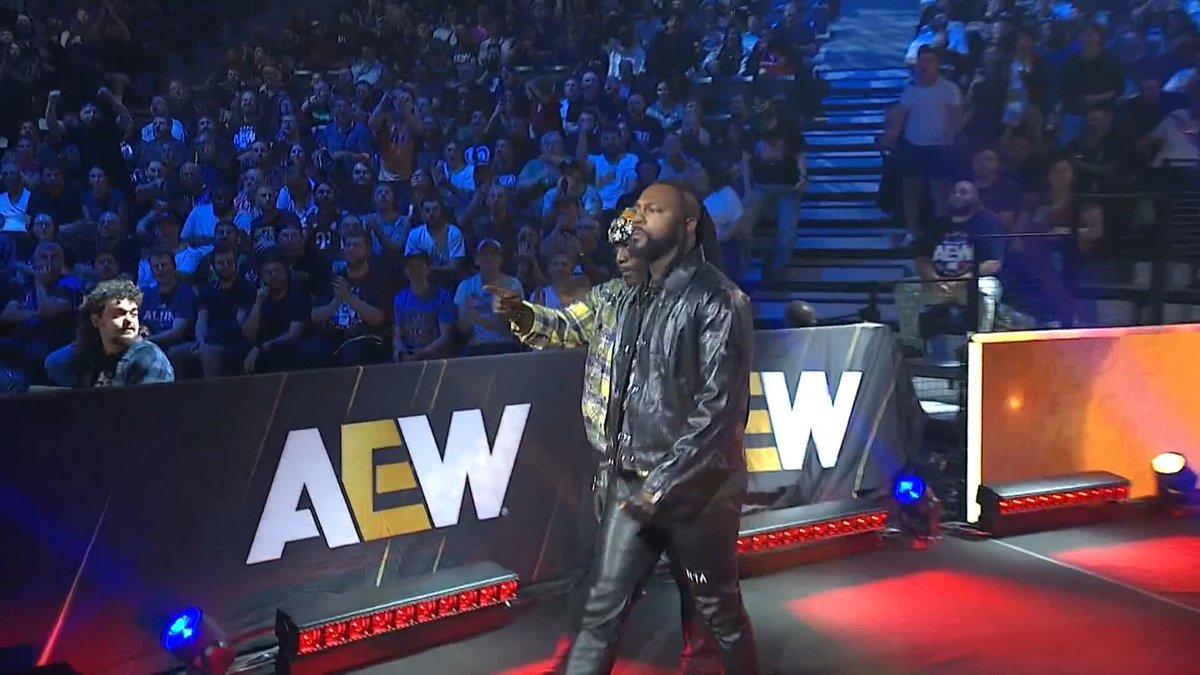 AEW World Trios Champion Swerve Strickland is here to support KOFI, but wherever Swerve goes, Hangman Adam Page is never far behind! Watch #AEWGrandSlam France on TBS + HBO Max!