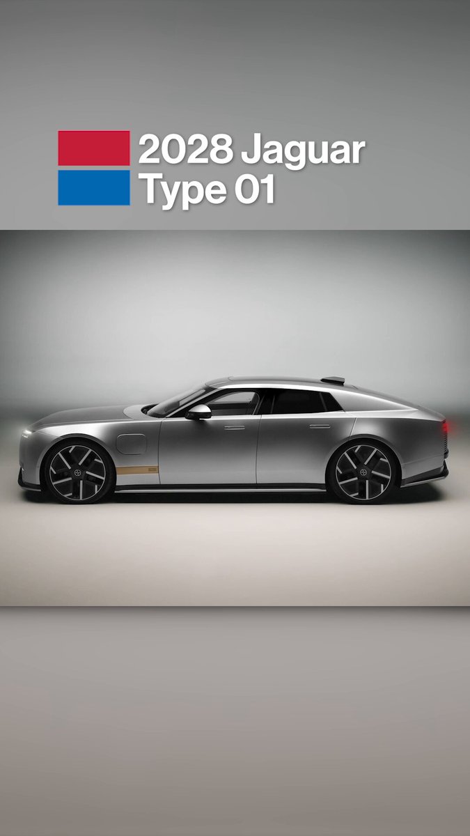 Jaguar has unveiled the 2028 Type 01 sedan, the first in an onslaught of new products meant to revitalize the British automaker. The strikingly-styled Type 01 packs three electric motors producing a net 1015 horsepower and 1007 pound-feet of torque, enough to reach 60 in 3.1 seconds. Type 01 deliveries begin in mid-2027, and pricing is expected to land in the $120,000 to $130,000 range.