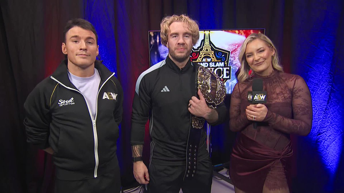 The United Empire's newest member Speedball Mike Bailey announces he'll compete in a qualifying match on #AEWCollision, looking to face his teammate, AEW World Champion Will Ospreay • ウィル・オスプレイ, in Clockwork Carnage at #AEWWrestleDream! Watch #AEWGrandSlam France on TBS + HBO Max!