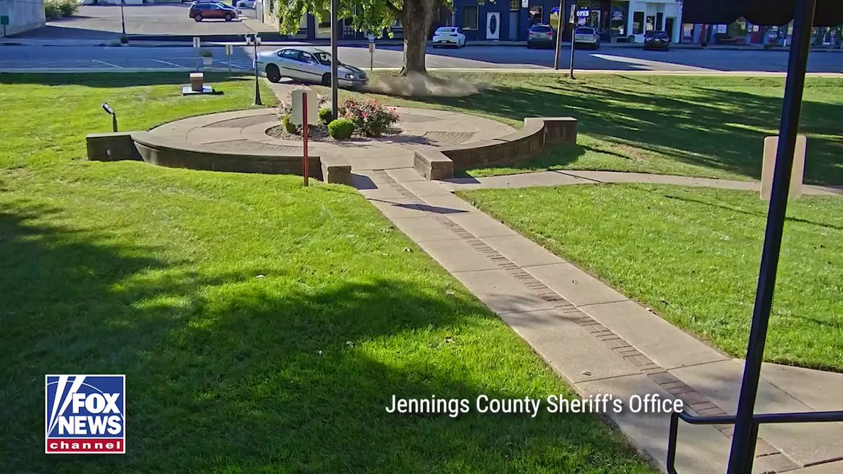 A 67-year-old Indiana woman is arrested after authorities say she was caught doing donuts on a courthouse lawn while intoxicated. Footage released by the Jennings County Sheriff's Office shows Lorraine Wilkerson driving in tight, continuous circles in front of the county courthouse. Wilkerson was booked into the Jennings County jail on charges of operating a vehicle with an ACE of .08 or more and operating a vehicle while intoxicated.
