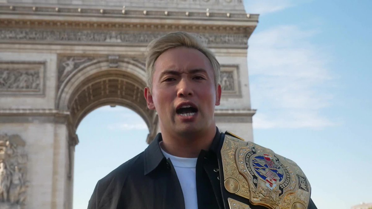 AEW International Champion @RainmakerxOkada believes that tonight @WIllOspreay will be saying au revoir to the #AEW World Title. Watch #AEWGrandSlam France on TBS + HBO Max!
