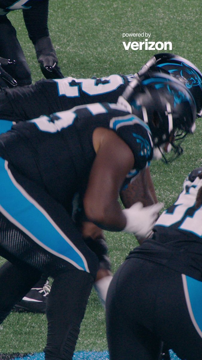 Lil bro 🤝 Big bro Watch Derrick Brown mic’d up for SNF 👇 Verizon | #KeepPounding