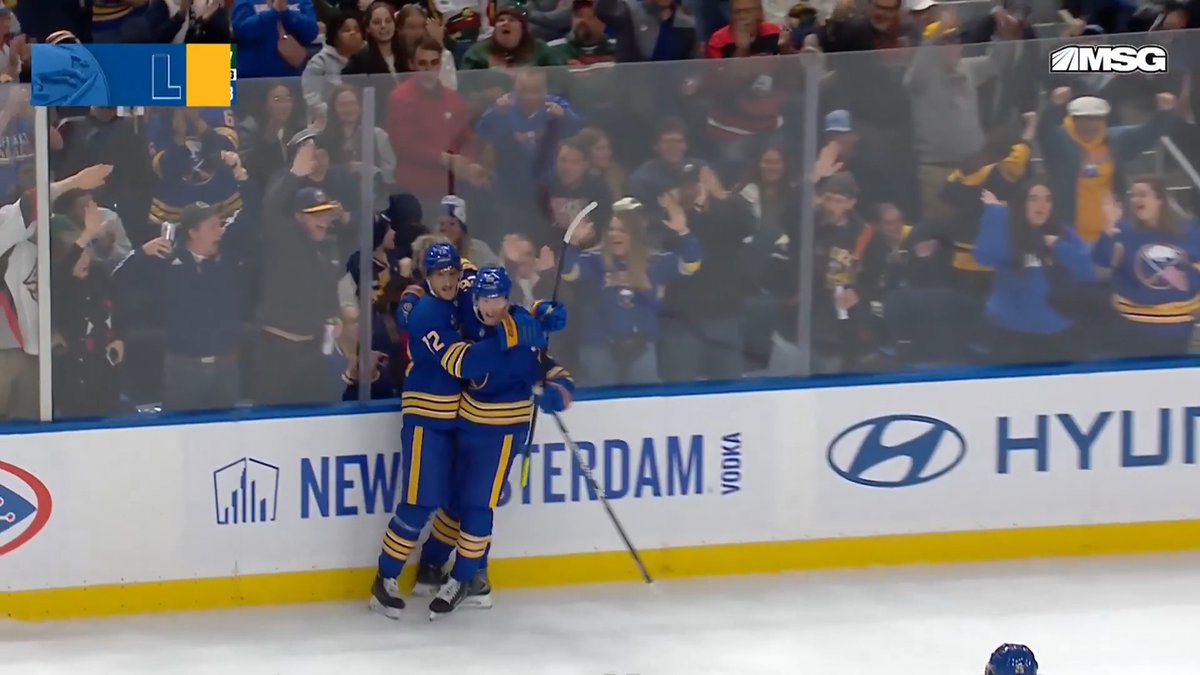 Not sure what's better, the pass or the goal. 😯 #LetsGoBuffalo