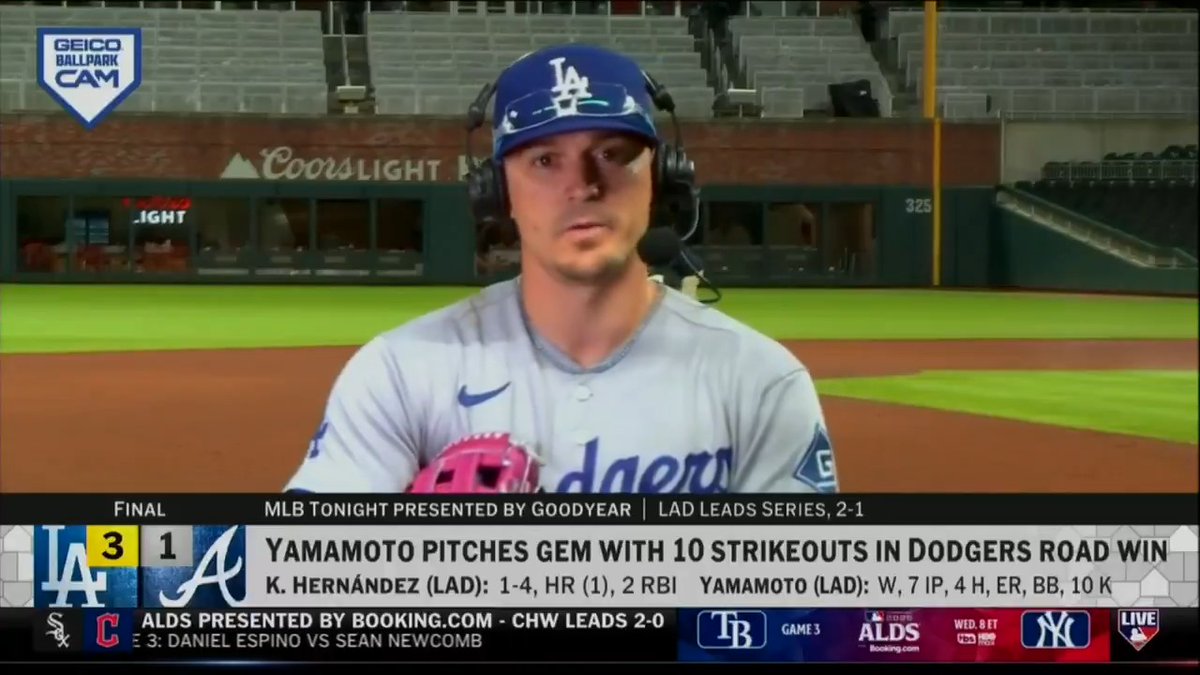 "I've been in plenty of these moments before... the experience helps a lot." - Enrique Hernández after coming up clutch AGAIN for the Los Angeles Dodgers in October #MLBTonight | #Postseason