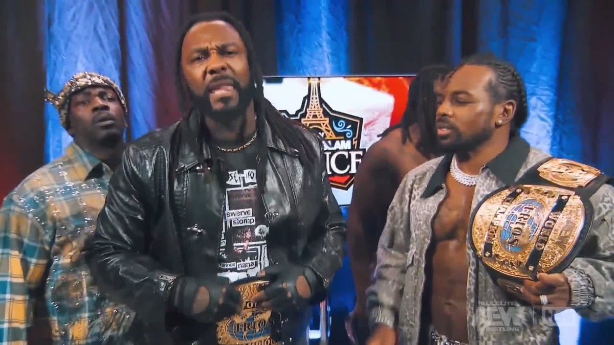 #AEW World Trios Champs @SwerveConfident, Austin Creed &amp; KOFI want Hangman, @BrodyxKing &amp; @BandidoWrestler at #AEWWrestleDream in a 2 Out of 3 Falls Title Match! Watch #AEWGrandSlam France on TBS + HBO Max!