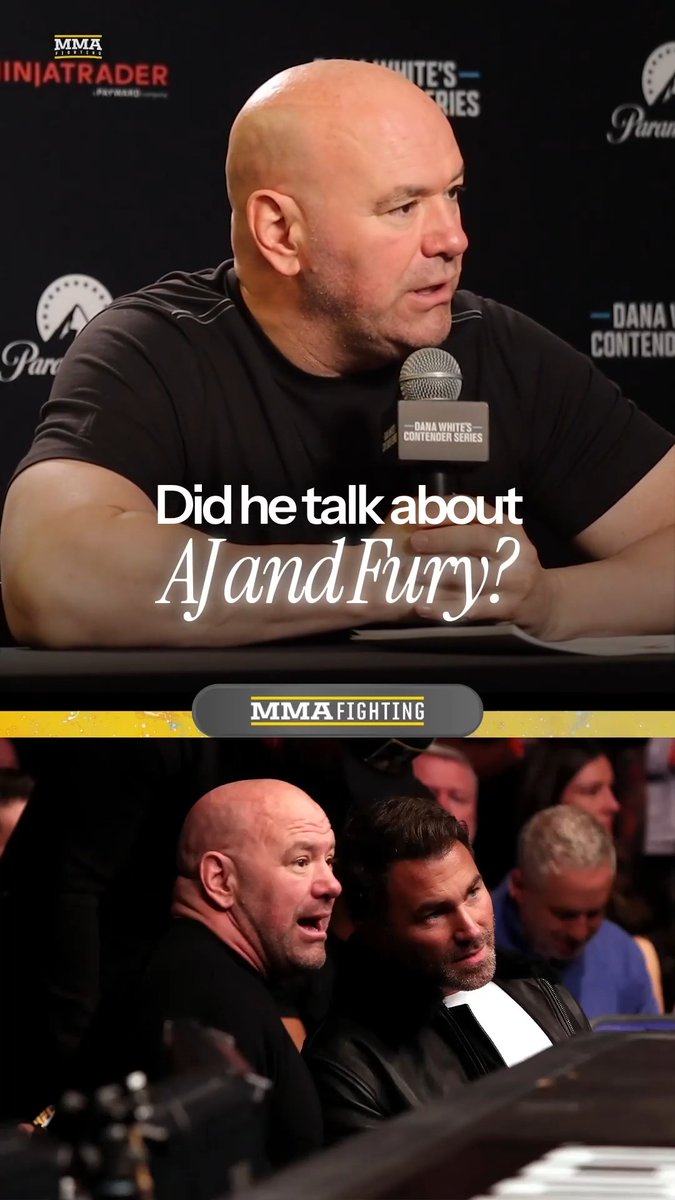 Dana White is REALLY over being asked about Eddie Hearn's comments towards him: "Did he talk about AJ and Fury? That's all that matters. … It's so f*cking silly now."