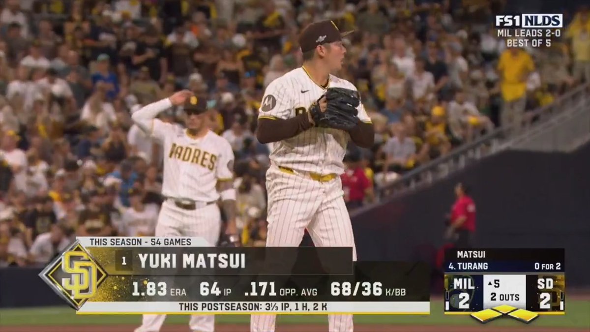 🙌 #松井裕樹 火消し成功！ 2死満塁のピンチでマウンドに上がり 内野ゴロでゼロに抑えました💪 #日本人選手情報 #ポストシーズン2026