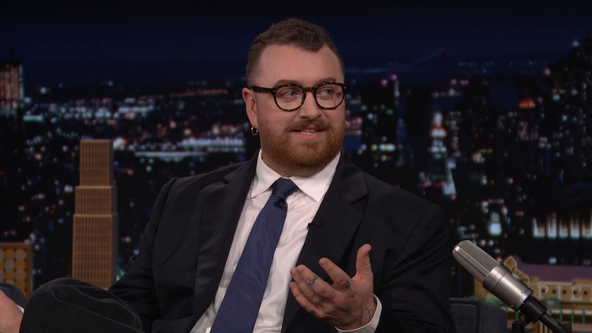 .SAM SMITH thought “hazel eyes” meant brown eyes when they wrote their new album Hazel Eyes 🤣 #FallonTonight