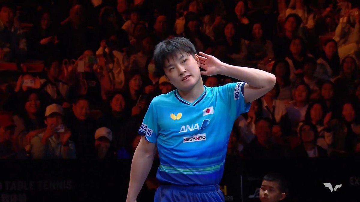 #張本智和 ベスト8進出‼️ 先にマッチポイントを握られるも 崖っぷちから大逆転勝利!!! #チャイナスマッシュ🇨🇳 男子シングルス2回戦 🇯🇵#張本智和 3-2 パク・ガンヒョン🇰🇷 11-6/11-8/7-11/5-11/12-10 ただいま U-NEXTで独占LIVE配信‼️ 📲 #卓球 #WTT