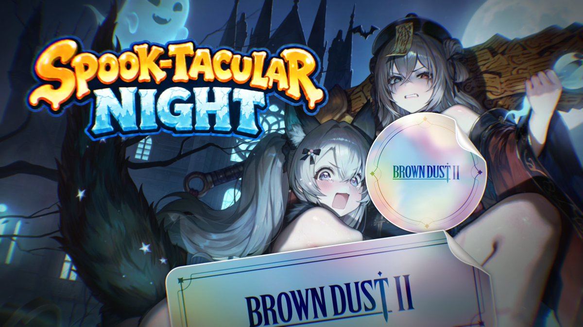 🎥 BrownDust2|Spook-Tacular Night PV Over is the night of humanity! Here comes the dawn of ghosts! Spine-chilling new stories await in Brown Dust 2!