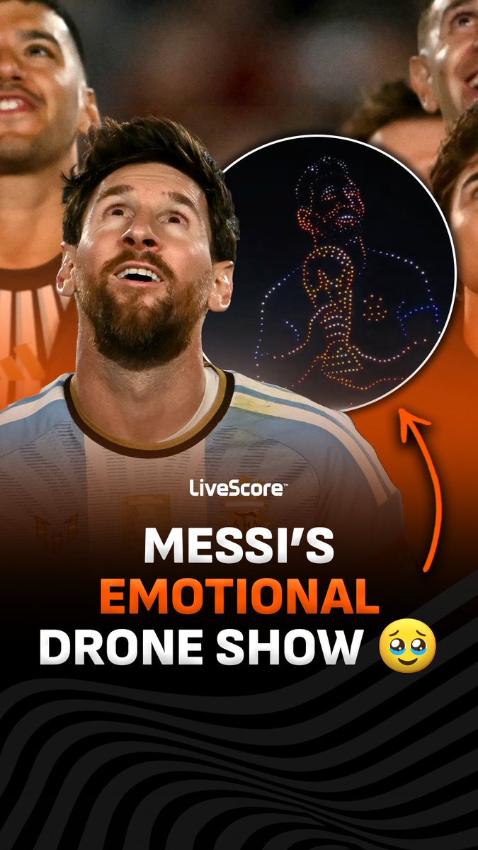 Argentina’s farewell drone show for Messi has got us all in our feels 🥹 A moment he will never forget 🐐🇦🇷 🎥 / Diario HOY, IG - andresbrollo1, lucasgonz10, evabargiela, gusfor2002, federacchi