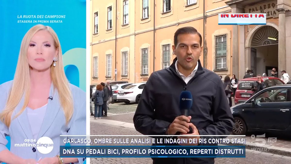 #Garlasco, i RIS sapevano che non ci fosse sangue sui pedali della bicicletta di Stasi ma non l'hanno comunicato negli atti #Mattino5 è in diretta su #Canale5 e in streaming su Mediaset Infinity
