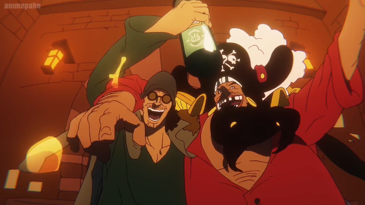 the animation in the first 10 secs is something else, the way kuzan and blackbeard move is so good