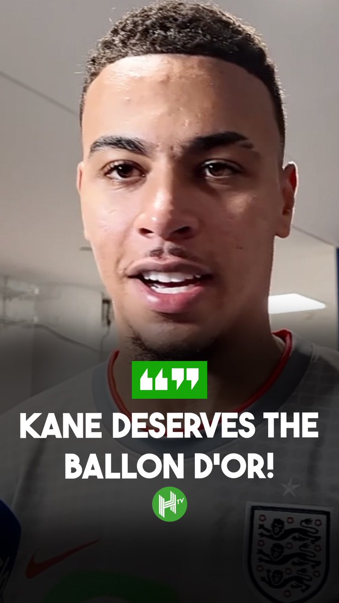 Morgan Rogers: "Harry Kane should win the Ballon d'Or. He defied what people can imagine that he could do. Treble, and hattricks in finals, Goals in the World Cup, goals for Bayern. What more can he do? That has to be rewarded" 🎥 Hayters TV