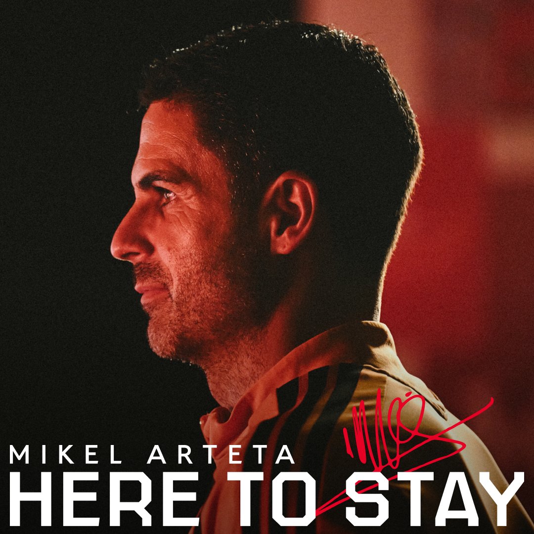 Forward together. Mikel Arteta is here to stay ❤️
