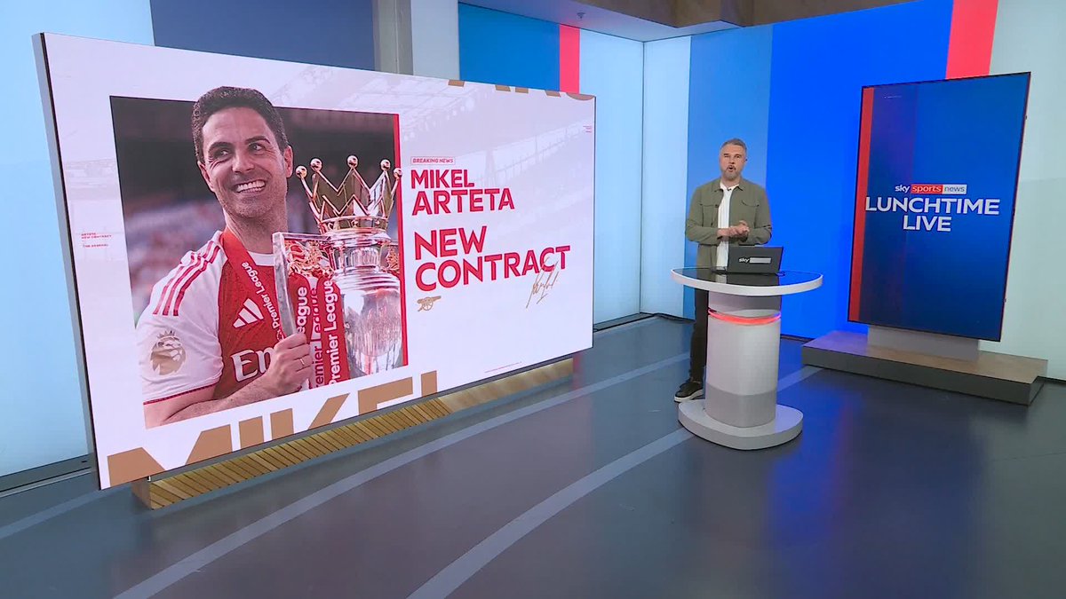 BREAKING: Mikel Arteta has signed a new long-term contract with Arsenal which will run until June 2030. 🚨
