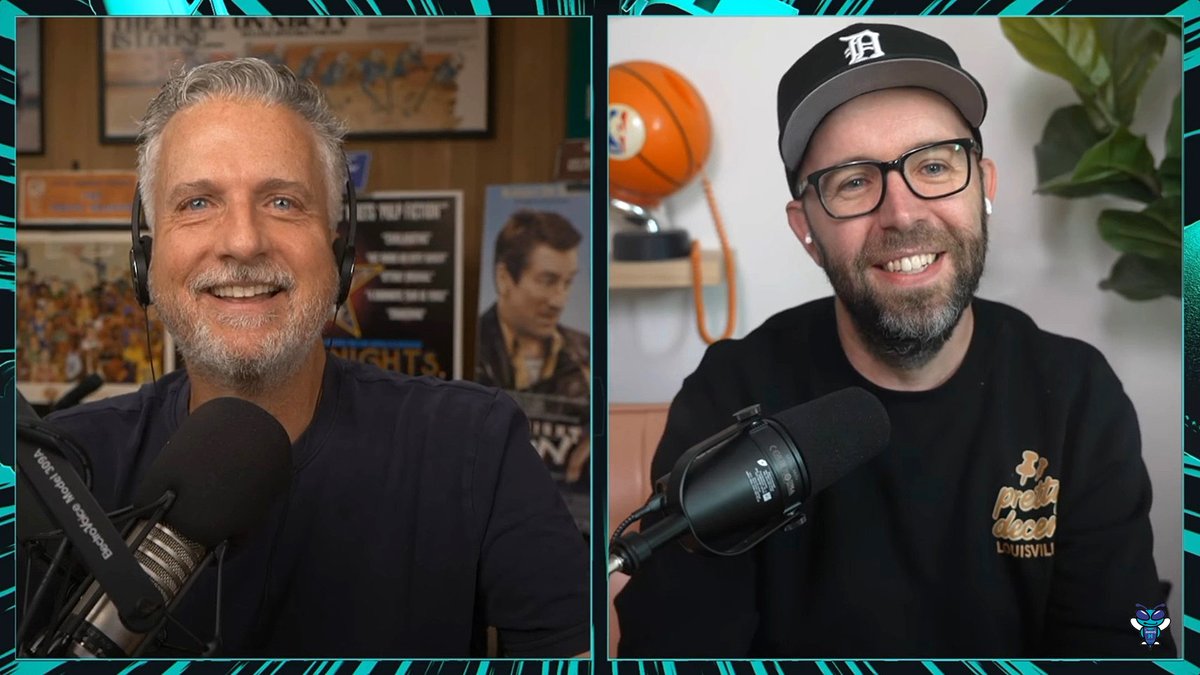 🎙️ Bill Simmons: "Could this Hornets team potentially make 18-19 threes a game? What's the ceiling for that? Is that worth like 10 wins?" "They traded LaMelo and you would think the Charlotte threes would go backwards. They made 16.4 threes a game last year, which led the league. Brandon Miller, Kon Knueppel, Coby White, Grayson Allen, Naz Reid, and Royce O'Neale combined for 16.4 made threes a game last year." Full segment w/ J. Kyle Mann: