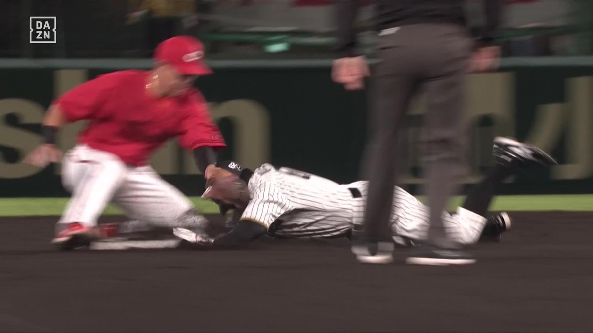 足の切り札 代走の植田海が盗塁成功 ポストシーズンでも武器になる ⚾️阪神×広島 #阪神タイガース #だったらDAZN