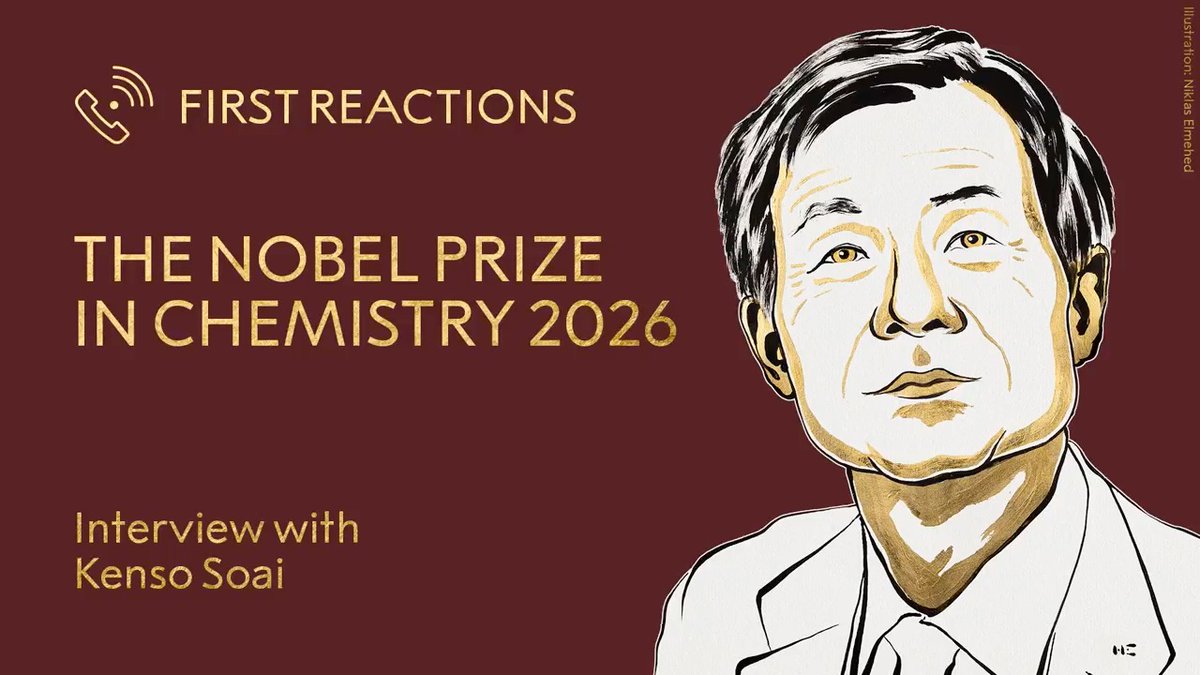 “Our prime minister wants to call me…” 2026 chemistry laureate Kenso Soai needed to cut short our interview when he learnt that the Japanese prime minister was trying to reach him. Before then, the new laureate spoke to us about his excitement on being awarded the #NobelPrize. Soai also explained how it feels to have researchers all over the world studying his famous Soai reaction – one of the most spectacular chemical experiments ever conducted.