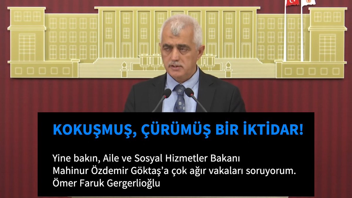 KOKUŞMUŞ, ÇÜRÜMÜŞ BİR İKTİDAR! Yine bakın, T.C. Aile ve Sosyal Hizmetler Bakanlığı Bakanı Mahinur Özdemir Göktaş’e çok ağır vakaları soruyorum. 13 yaşındaki bir kız çocuğu, aralarında kamu görevlilerinin de bulunduğu çok sayıda kişi tarafından cinsel istismara uğramış. İnanılmaz ağır bir vaka değil mi? 23’ü tutuklu, 36 sanık varmış. Tam bir rezalet yaşanmış. 13 yaşındaki bir kız çocuğuna tecavüz etmiş bir sürü ahlaksız. Peki, onunla ilgili diyoruz ki: “Kamu görevlilerine yönelik idari soruşturma var mı?” Sormuşum. Bana gelen cevapta öyle bir cevap yok. İkincisi: “Çocuğun uzun süre sistematik istismara maruz bırakıldığı iddiası karşısında çocuk koruma mekanizmaları neden zamanında devreye girmemiştir?”